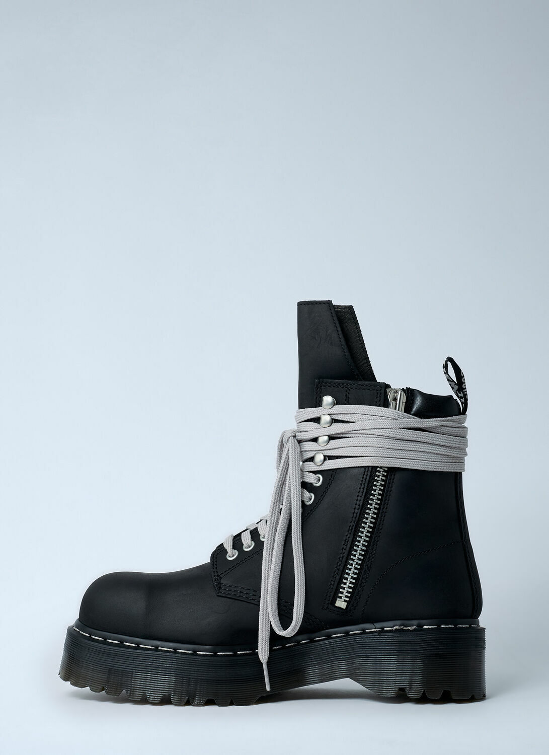 Rick Owens x Dr. Martens Quad Sole Steel Toe Boots