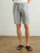 Boglioli - Straight-Leg Linen Shorts - Gray