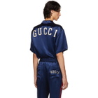 Gucci Blue NY Yankees Edition Patch Shirt