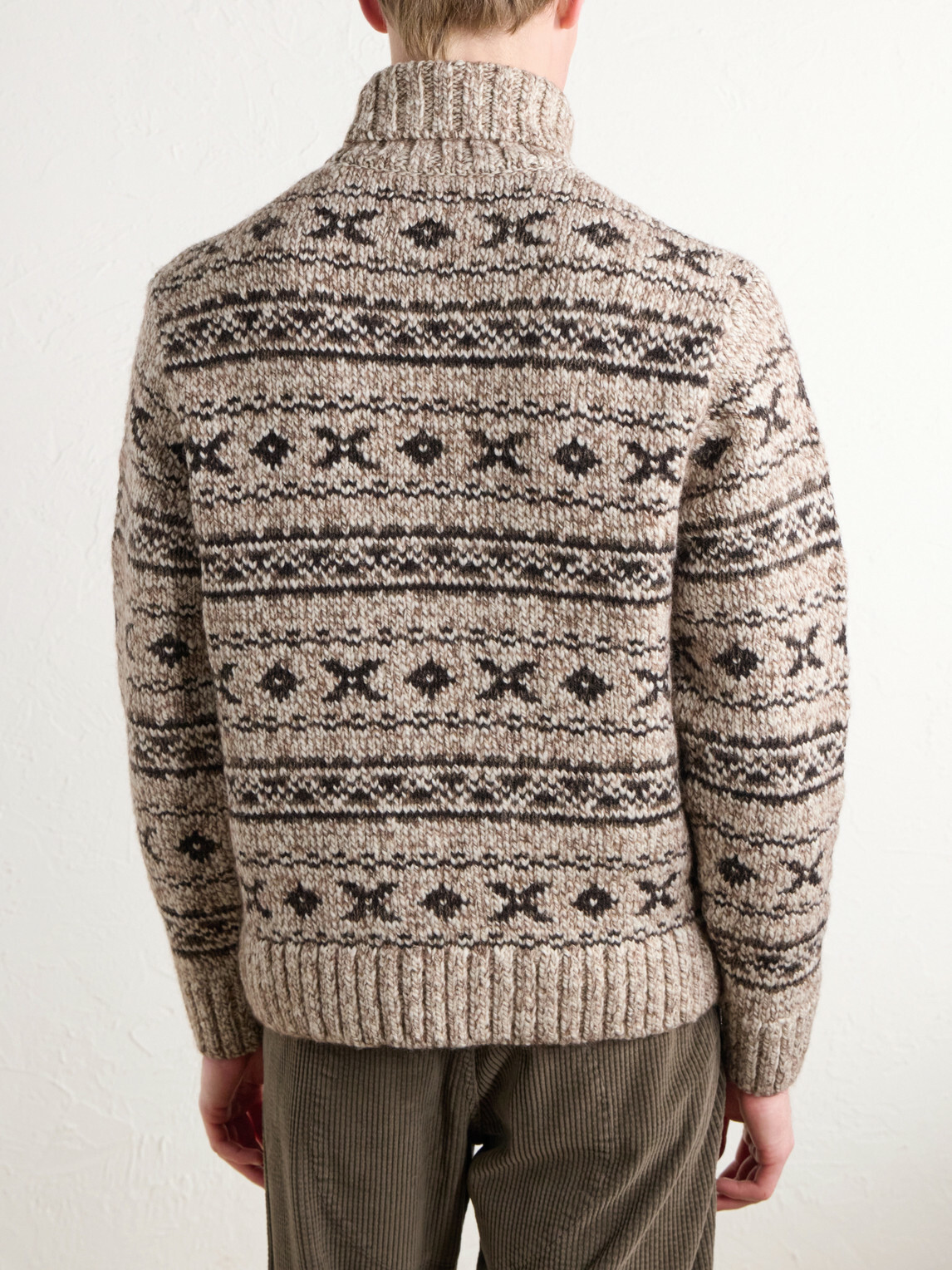 RRL - Fair Isle Wool-Blend Jacquard Rollneck Sweater - Brown