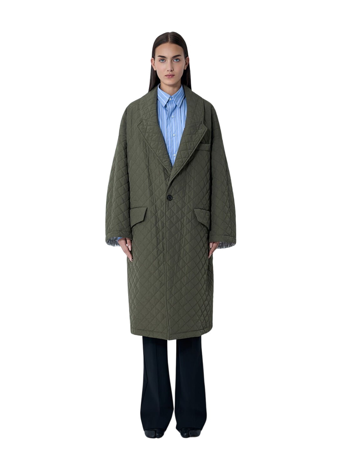 Maison Margiela Beige Punched Holes Trench Coat Maison Margiela
