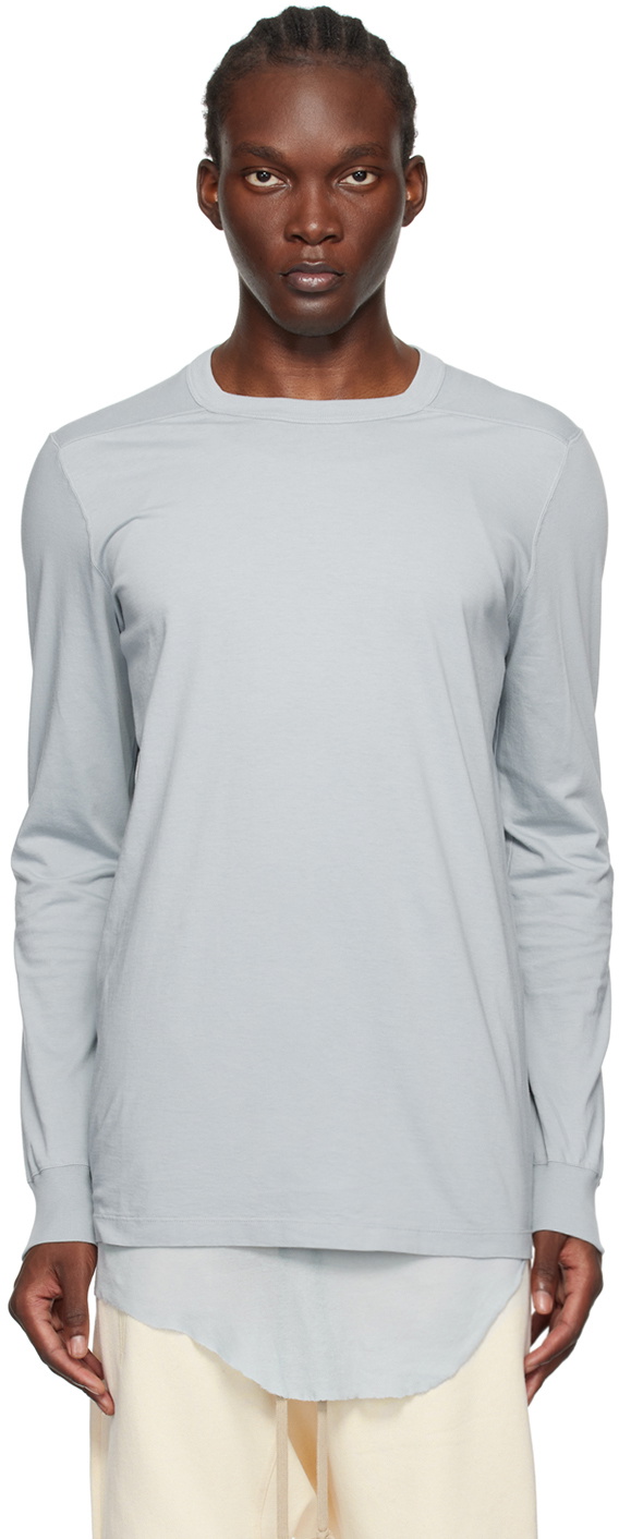 Rick Owens Blue Porterville Level Long Sleeve T-Shirt Rick Owens