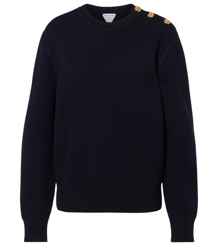 Photo: Bottega Veneta Knot wool and cotton-blend sweater