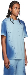 Axel Arigato SSENSE Exclusive Blue Spray London T-Shirt