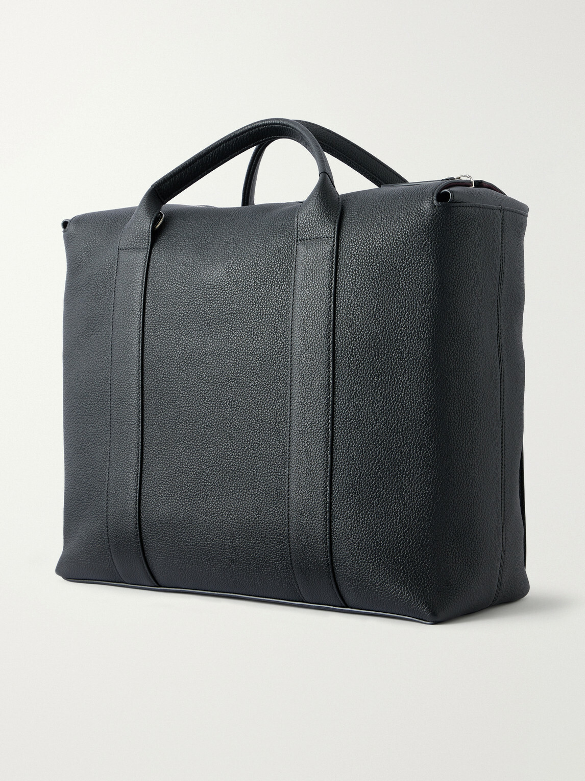 Métier - Racer 40 Pebble-Grain Leather Tote Bag - Black