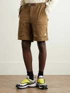 Nike - ACG Smith Summit Straight-Leg Convertible Shell Cargo Trousers - Brown