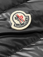 Moncler - Logo-Appliquéd Quilted Shell Hooded Down Gilet - Black