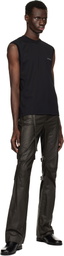 Mugler Black Signature Sleeveless Tank Top