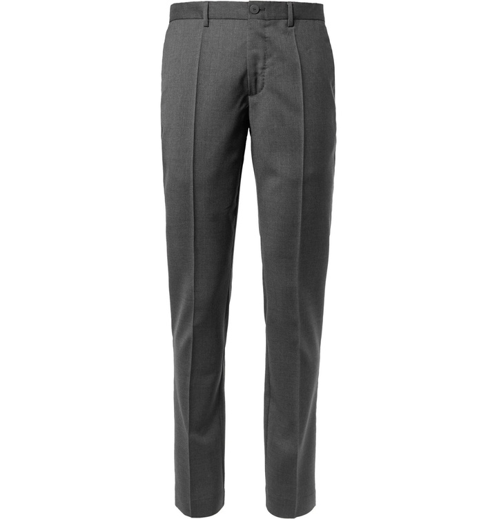 Photo: Incotex - Tapered Wool Trousers - Gray