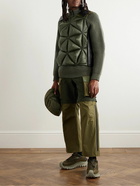 Moncler Genius - Pharrel Williams Logo-Appliquéd Leather-Trimmed Quilted Shell Down Gilet - Green