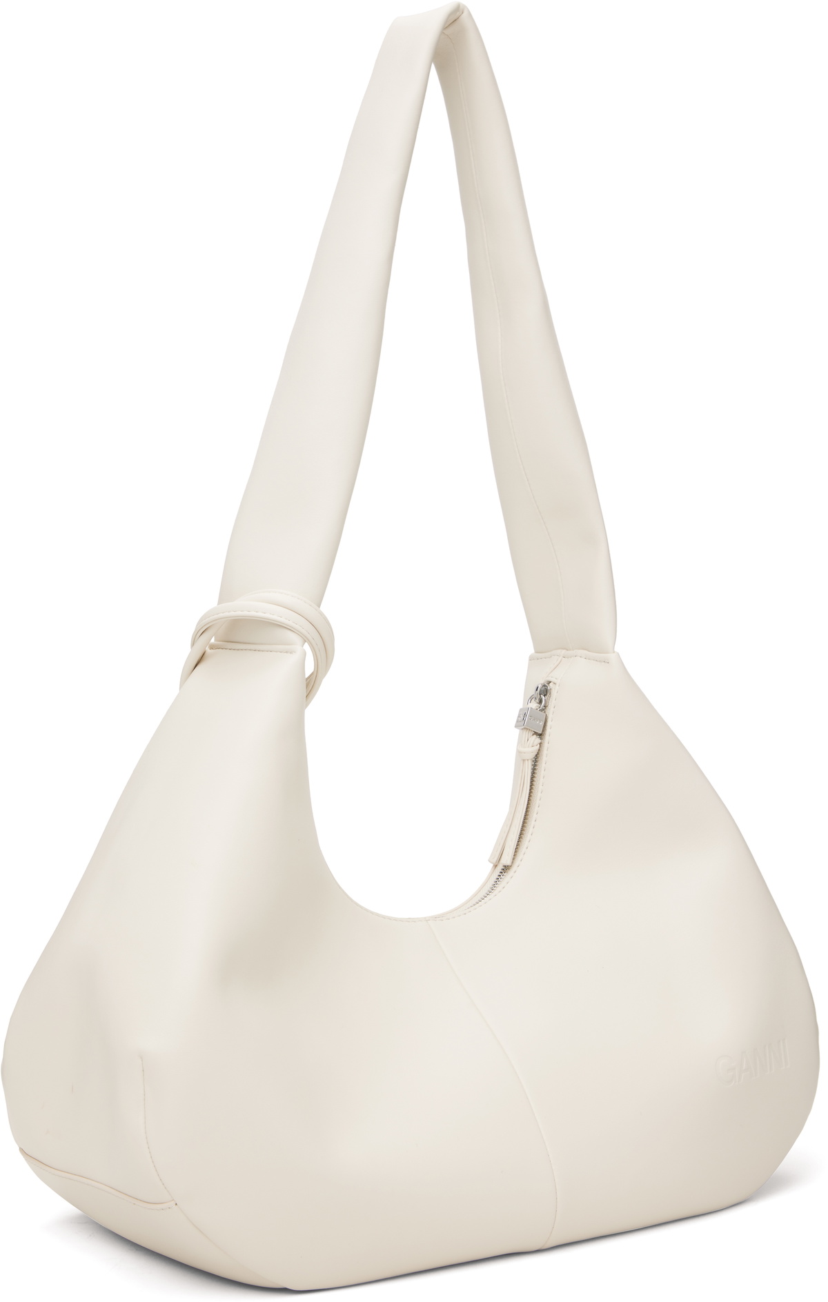 GANNI Off-White Medium Hobo Bag GANNI