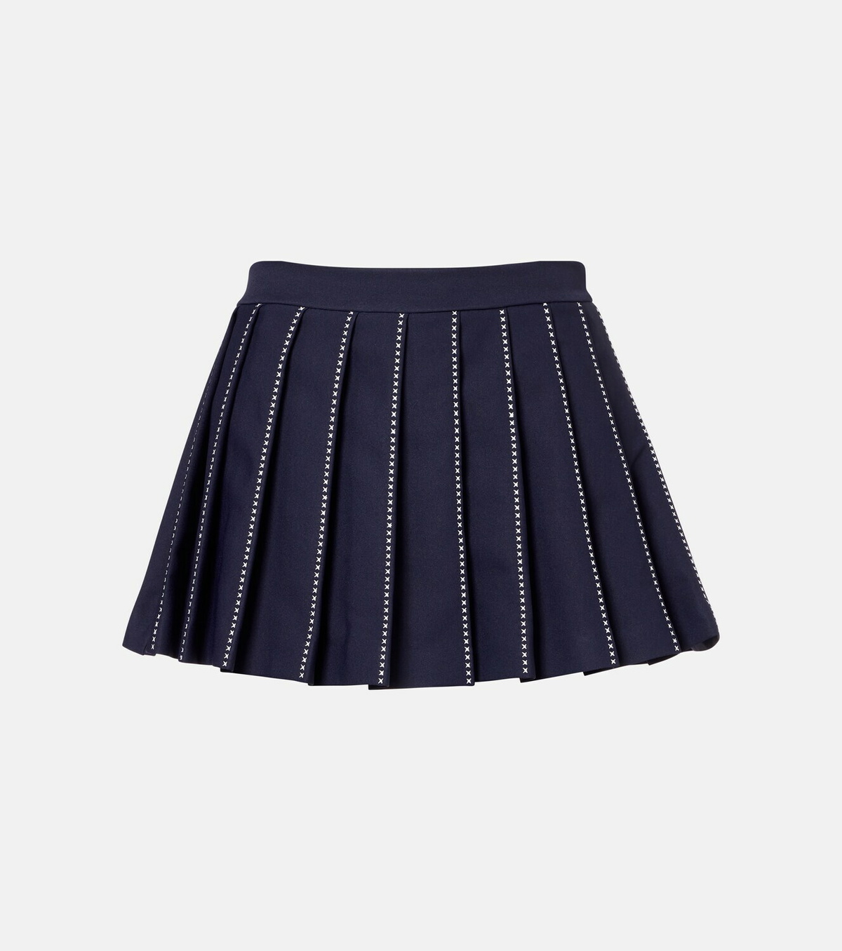 Tory Burch Embroidered pleated tennis skirt