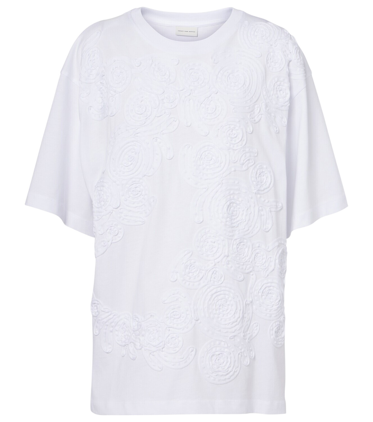 Dries Van Noten Knotted cotton jersey T-shirt Dries Van Noten Dries Van Noten Knotted cotton jersey T-shirt Dries Van Noten