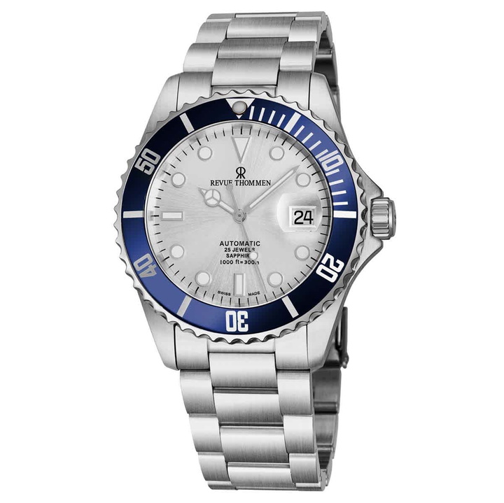 Photo: Revue Thommen Diver XL Automatic Silver Dial Mens Watch 17571.2125