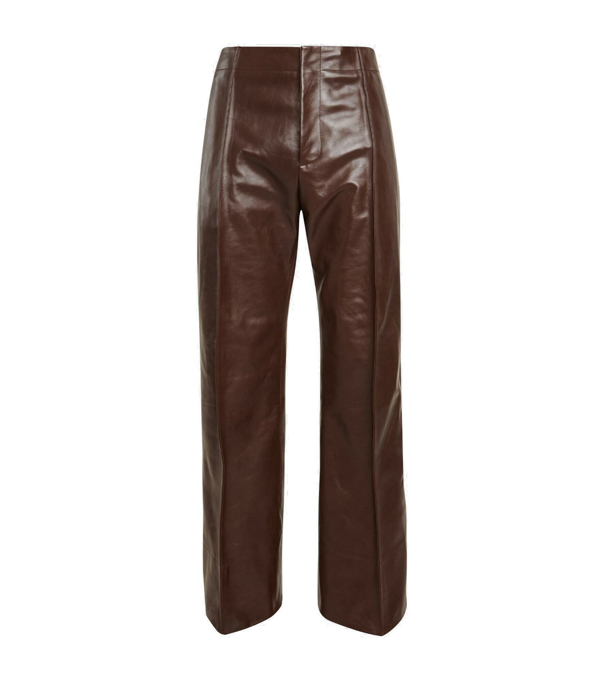 Photo: Bottega Veneta - Leather straight pants
