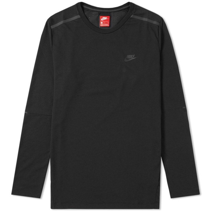 Photo: Nike Bonded Long Sleeve Tee Black