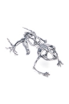Diesel Skeleton-effect metal bracelet - Bracelets Womens in Silver