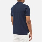 Comme des Garçons Play Men's Red Heart Polo Shirt in Navy/Red