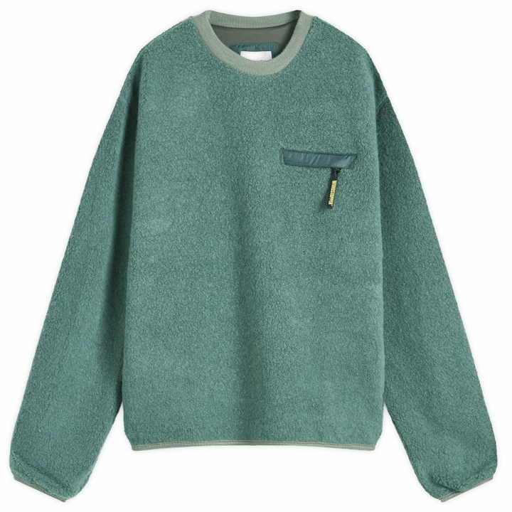 Photo: thisisneverthat Men's x Gore-Tex Windstopper Fleece Sweatshirt in Teal