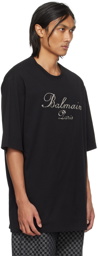 Balmain Black Crystal-Cut T-Shirt