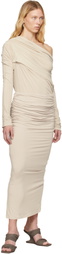 Entire Studios Taupe Surge Maxi Skirt