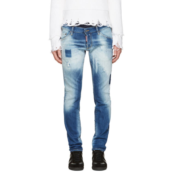 Photo: Dsquared2 Blue Regular Clement Jeans