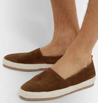 Mulo - Suede Espadrilles - Brown