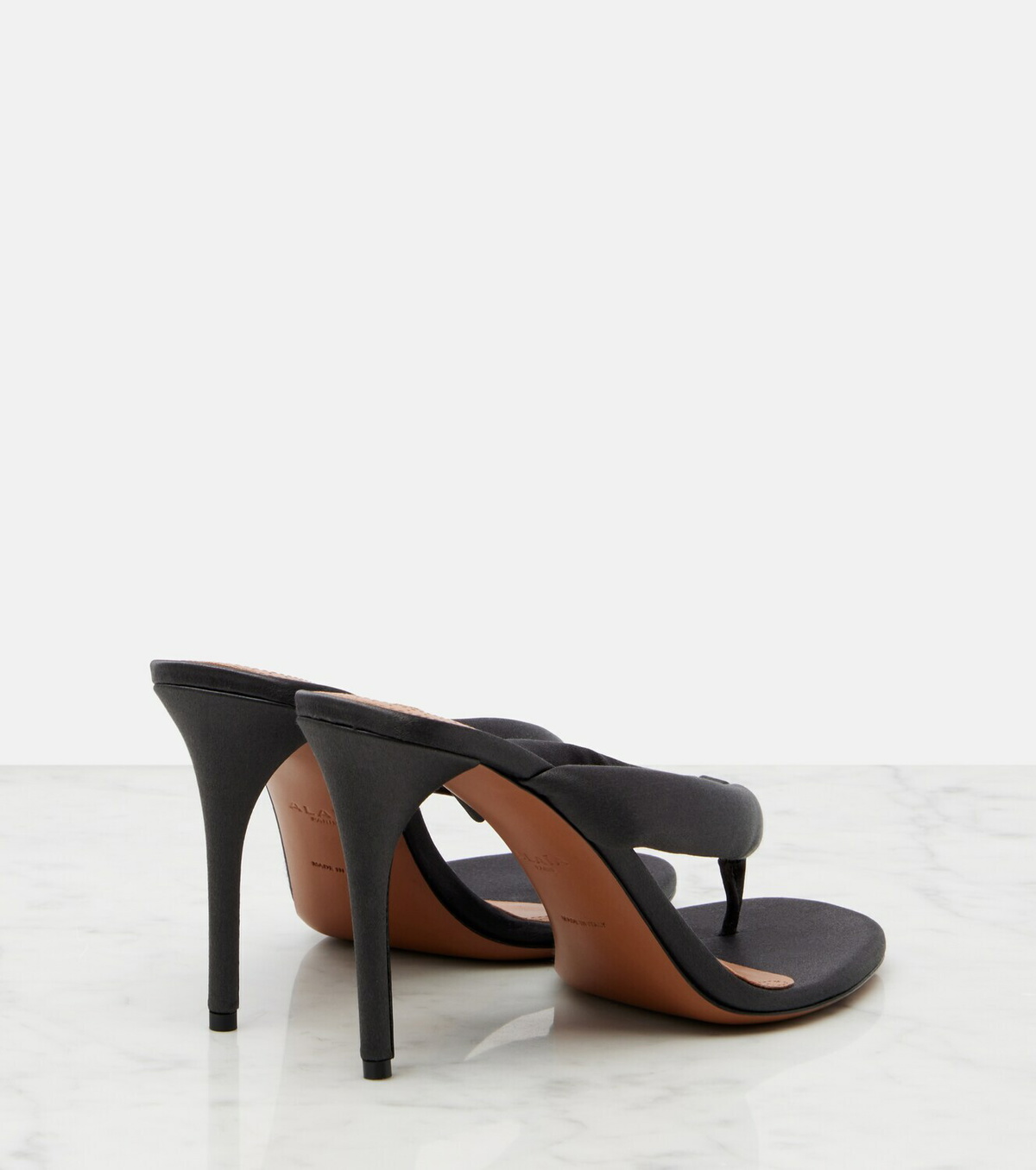 Alaïa Padded thong sandals
