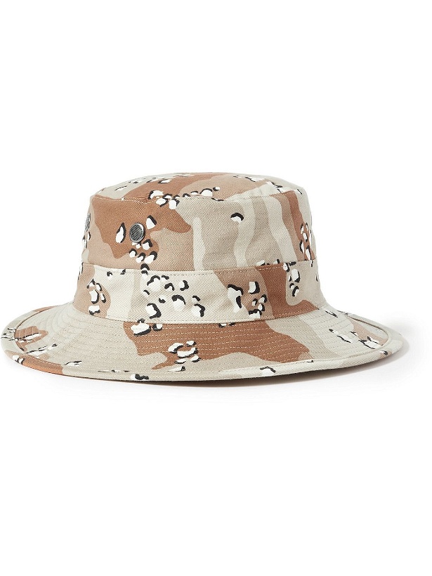 Photo: OrSlow - Camouflage-Print Cotton-Twill Bucket Hat - Brown