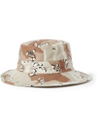 OrSlow - Camouflage-Print Cotton-Twill Bucket Hat - Brown