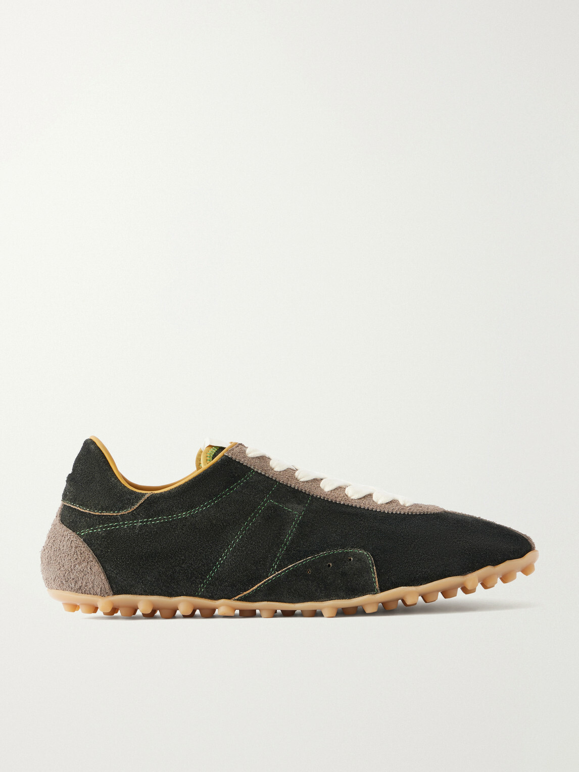 Maison Margiela - Sprinters Panelled Suede Sneakers - Green