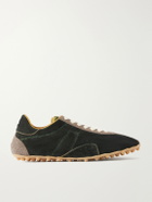Maison Margiela - Sprinters Panelled Suede Sneakers - Green