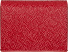 Thom Browne Red Anchor Double Card Holder