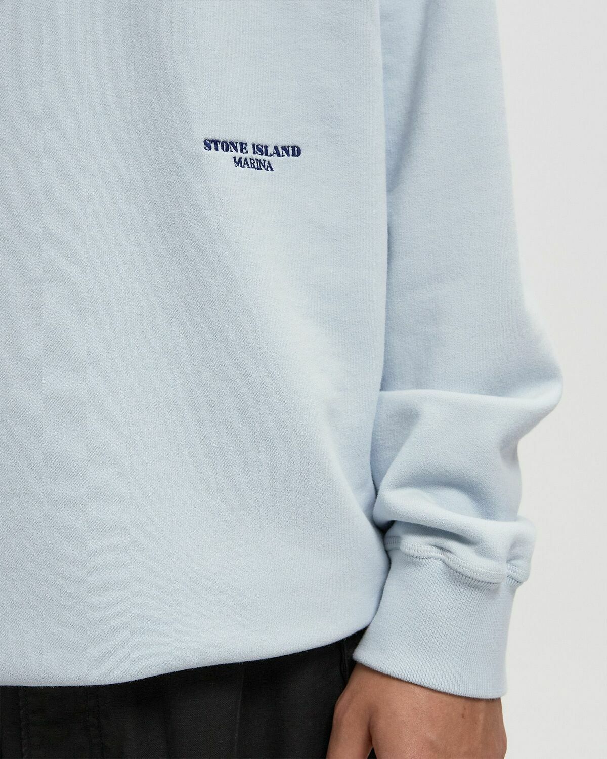 Stone Island MARINA LS POLO Blue Mens Half-Zip Stone Island