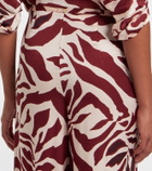 Poupette St Barth Clea animal-print palazzo pants