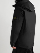 Stone Island - Logo-Appliquéd Recycled GORE-TEX® Hooded Down Jacket - Black