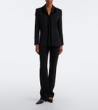 The Row Emin wool-blend straight pants