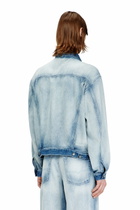 Diesel Trucker jacket in medium-light skeleton denim - Denim Jackets - Unisex - Blue