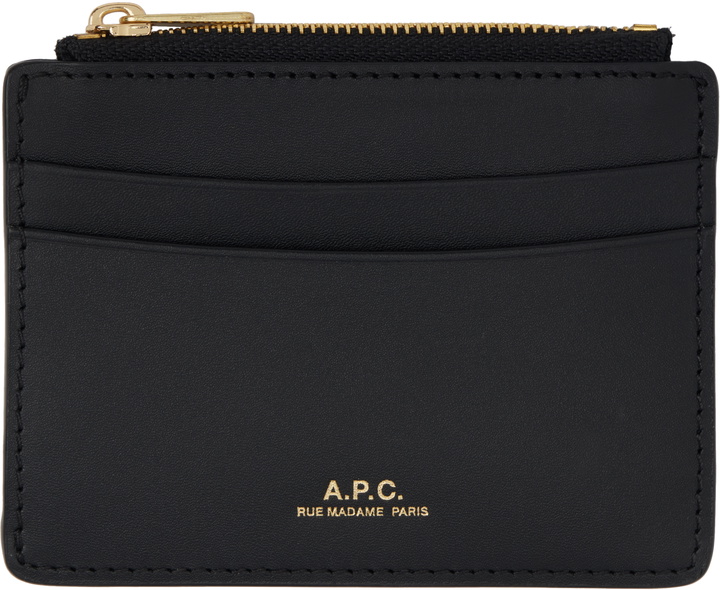 Photo: A.P.C. Black Paris Cardholder