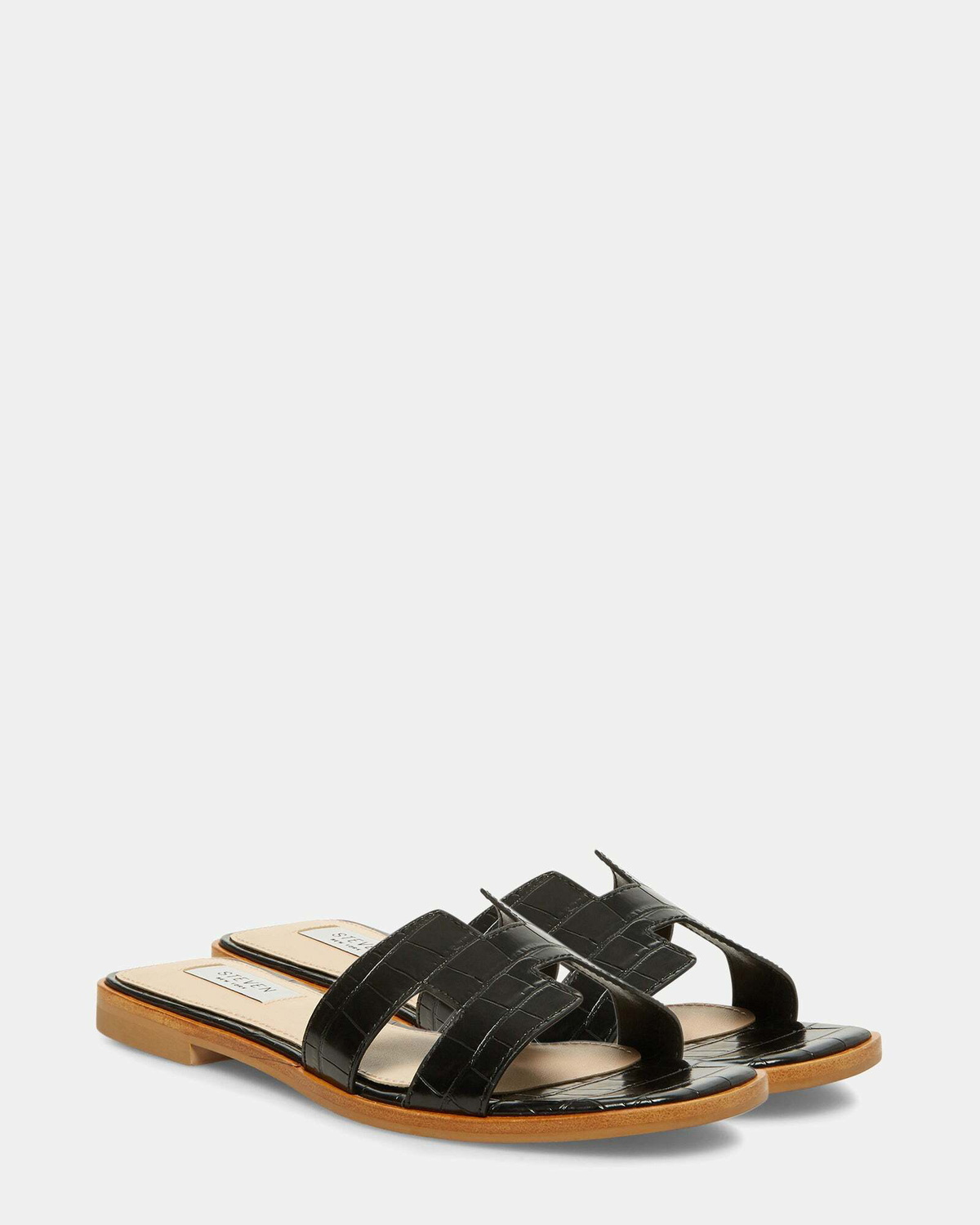Steve Madden Hadyn Sandals in Black Exotic