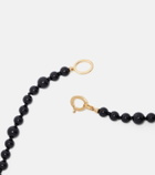 Toteme Inifinity beaded necklace with onyx