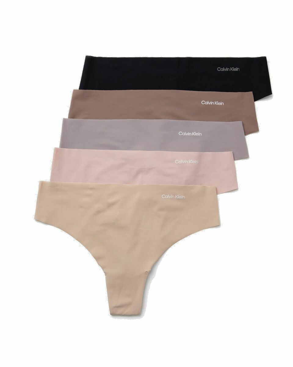 Photo: Calvin Klein Underwear Wmns 5 Pack Thong Multi - Womens - Panties
