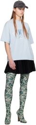 VTMNTS Blue Embroidered T-Shirt