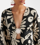 Cala de la Cruz Vera printed linen minidress