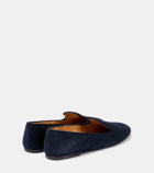 The Row Tippi suede slip-on loafers