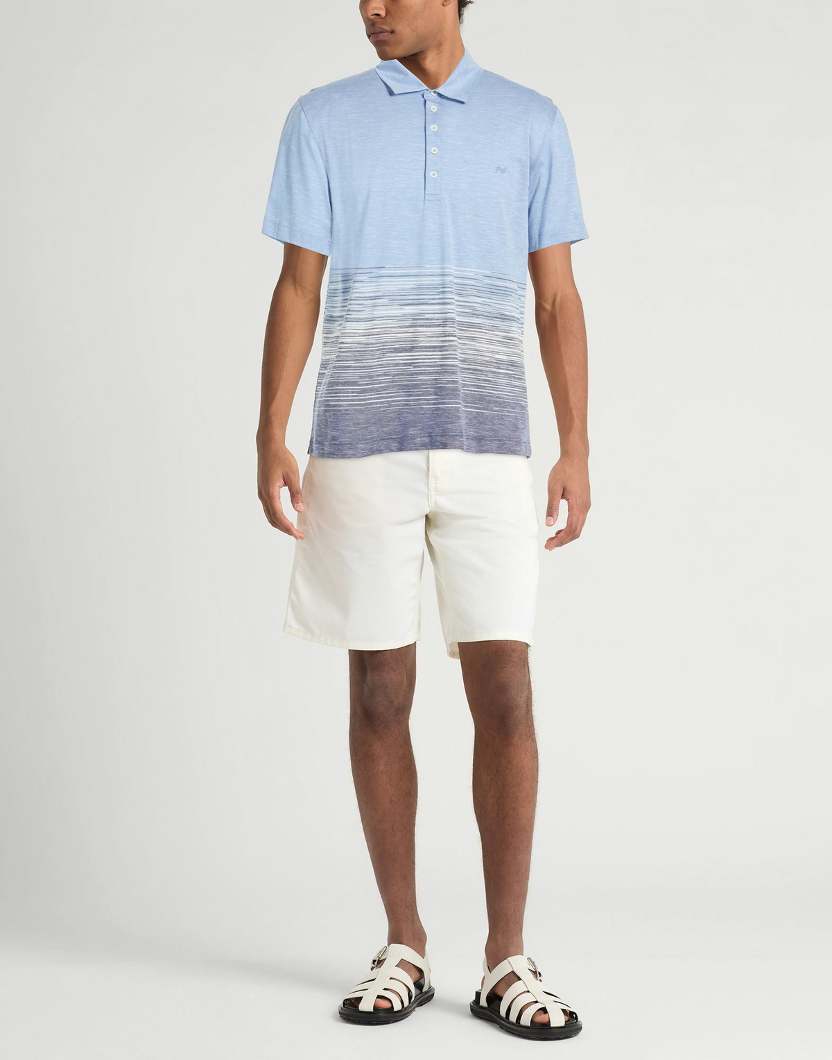 Missoni Mens Polo shirt Sky in Blue