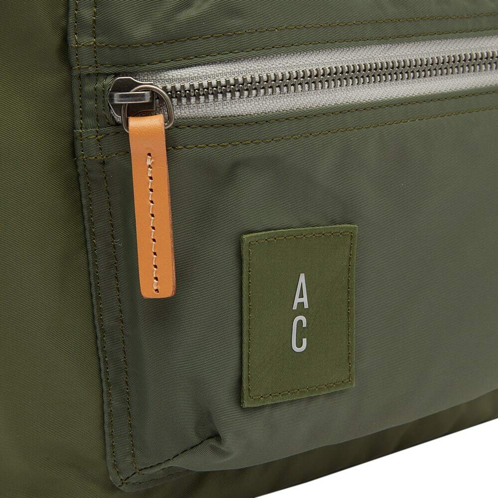Ally Capellino Kim Nylon Drawstring Bucket Bag in Khaki