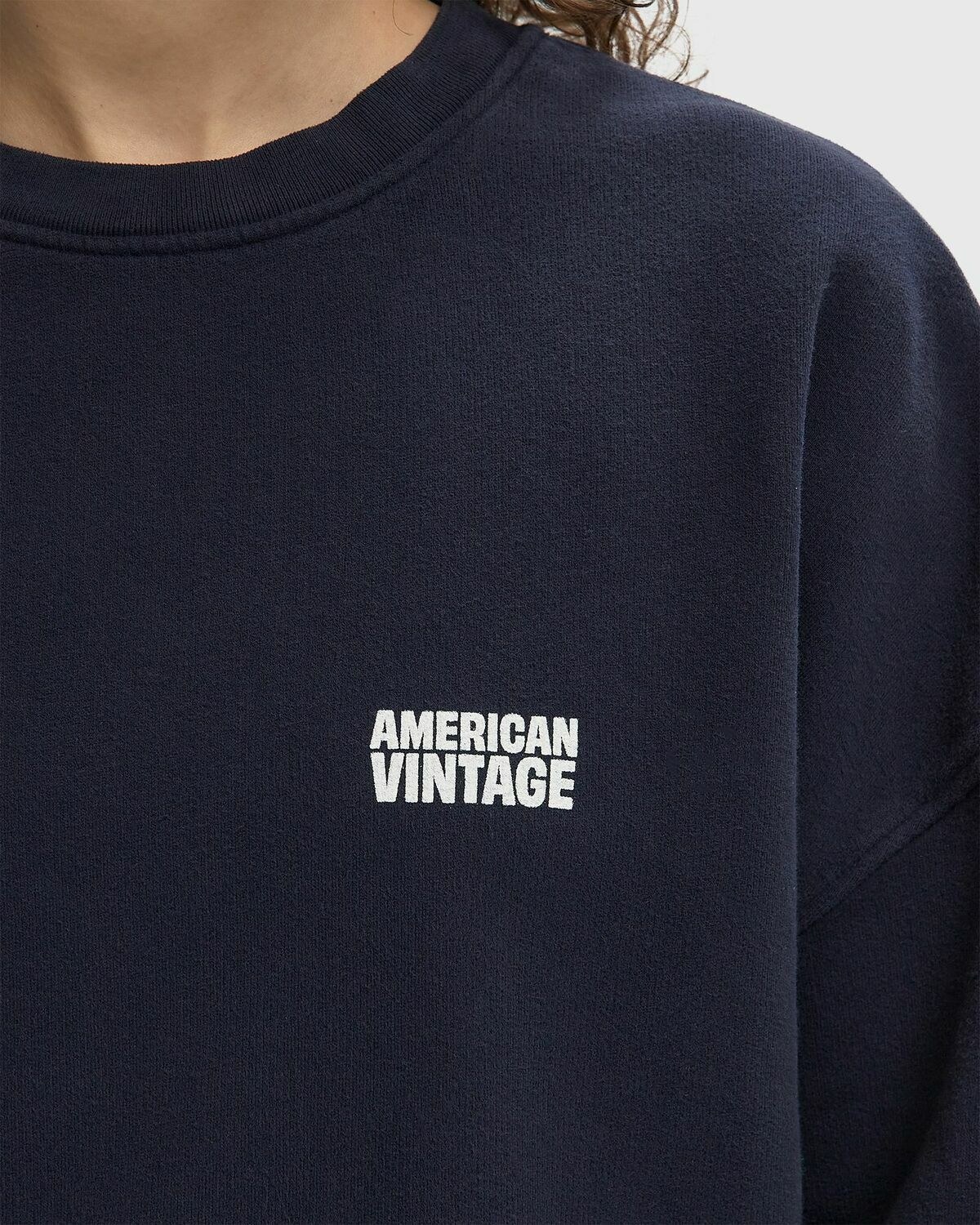 American Vintage PLIZZY Blue Womens Sweatshirt