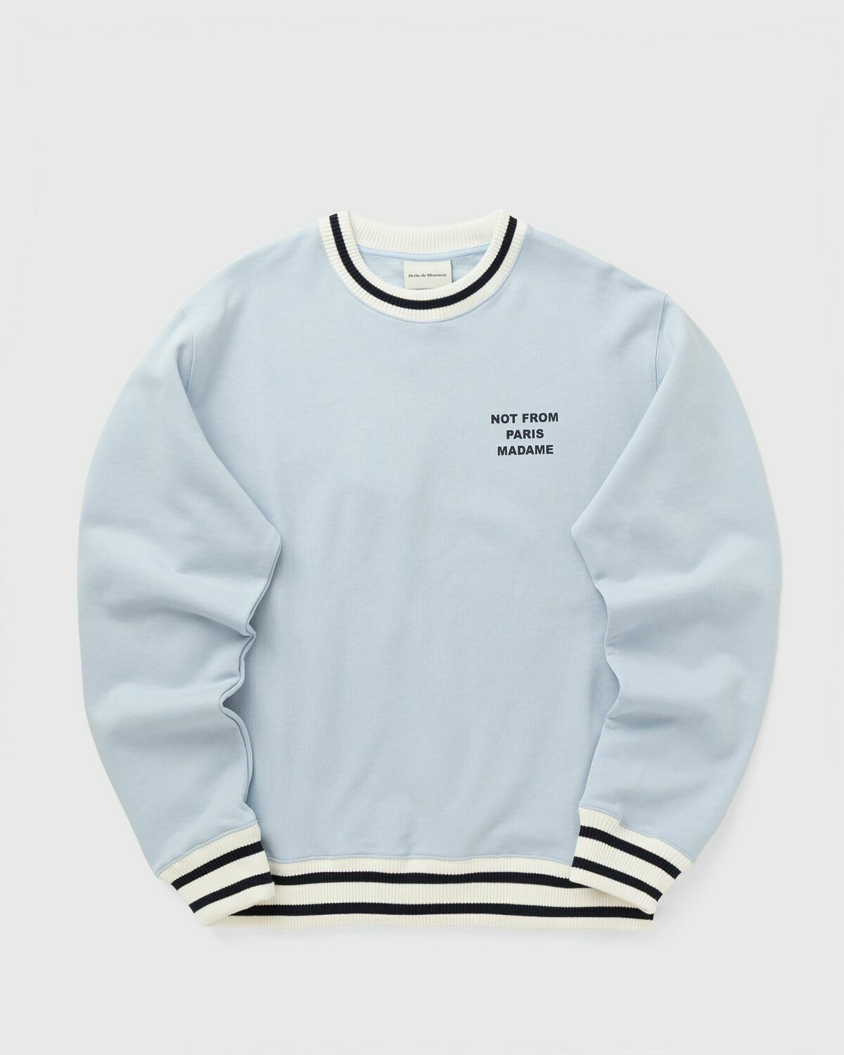 Drôle de Monsieur Slogan Sport Sweatshirt Blue Men