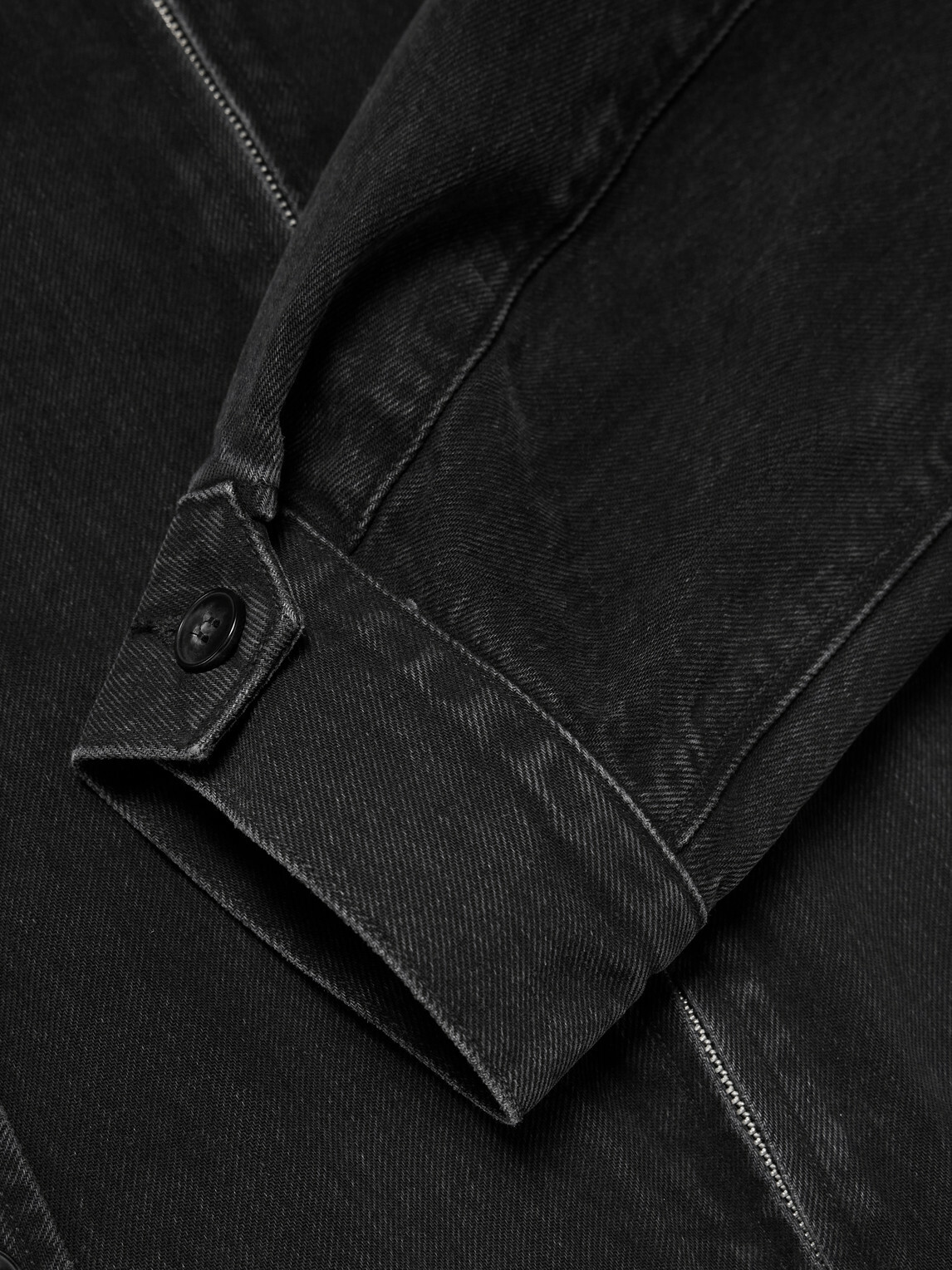 AGOLDE - Torres Organic and Recycled-Denim Blouson Jacket - Black